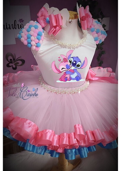 Look/fantasia stitch. Tamanho 3 até 6 Anos.