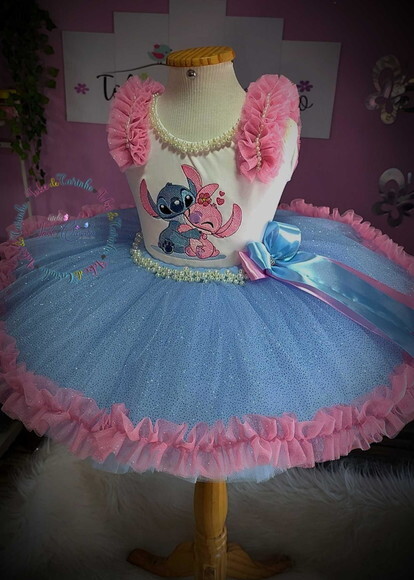 Look/fantasia stitch. Tamanho 3 até 6 Anos.