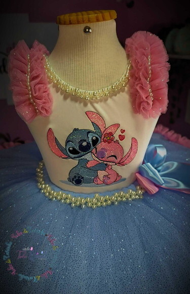 Look/fantasia stitch. Tamanho 3 até 6 Anos.