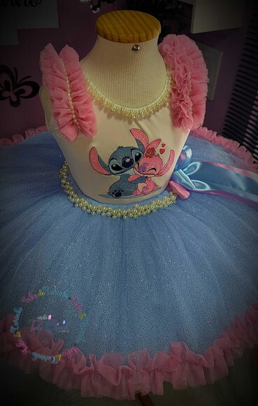 Look/fantasia stitch. Tamanho 3 até 6 Anos.