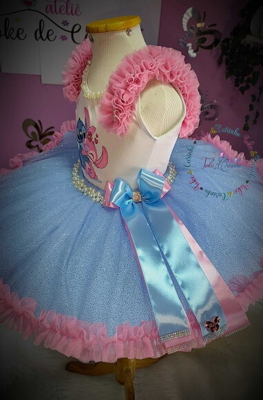 Look/fantasia stitch. Tamanho 3 até 6 Anos.