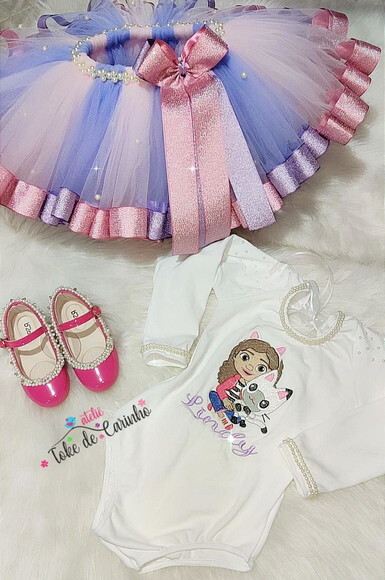 Look/fantasia Tema a Casa Mágica da Gabby.tamanho 4 ou 6.