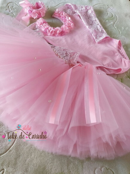 Look/fantasia Tema bailarina . Tamanho 1 ou 2 Anos