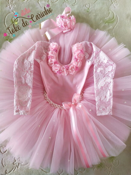 Look/fantasia Tema bailarina . Tamanho 1 ou 2 Anos