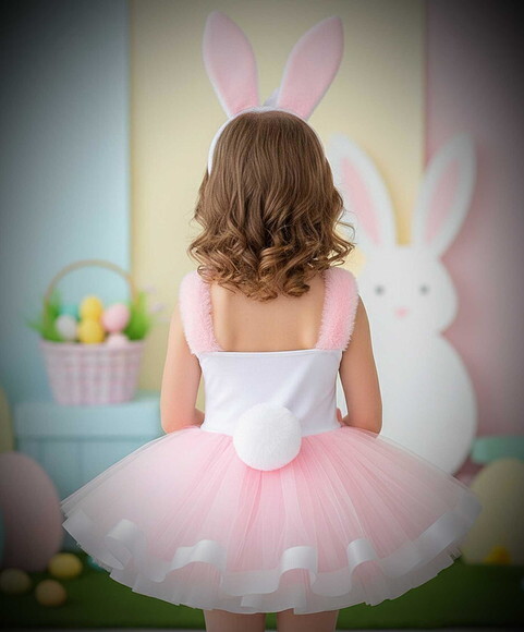 Look/fantasia Tema coelhinha. Tamanho 3 até 6 Anos.