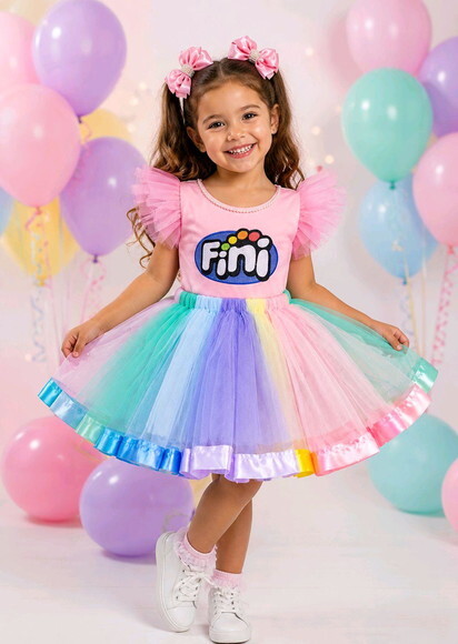 Look/fantasia Tema fini. Tamanho 3 até 6 Anos.