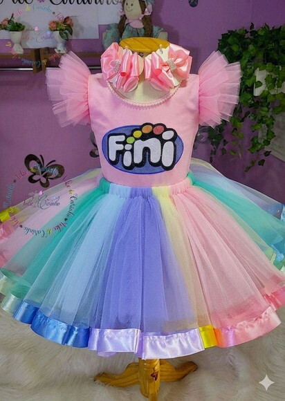 Look/fantasia Tema fini. Tamanho 3 até 6 Anos.