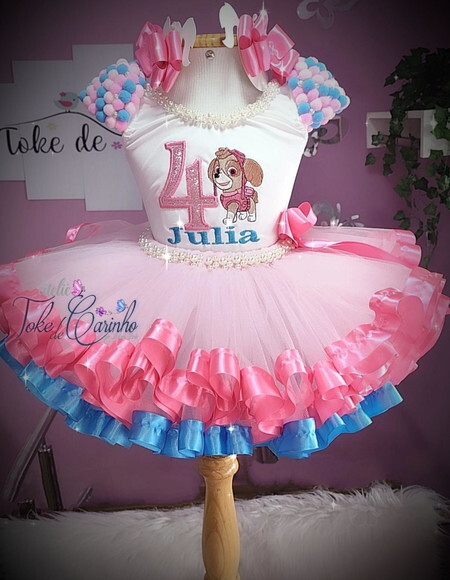Look/fantasia Tema patrulha Canina. Tamanho 1 ou 2 Anos.