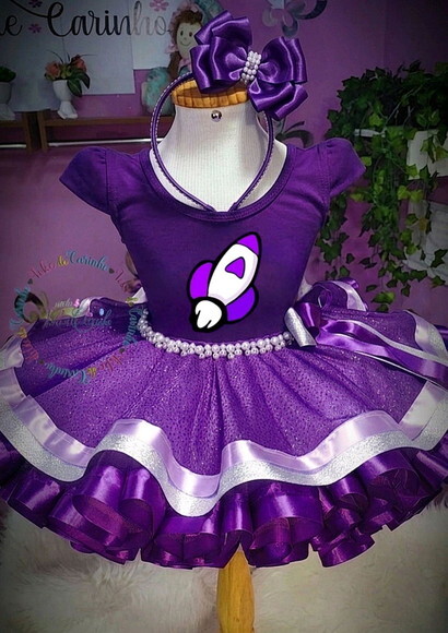 Look/fantasia Tema Katlen dos Rosa. Tamanho 7 até 10 Anos.