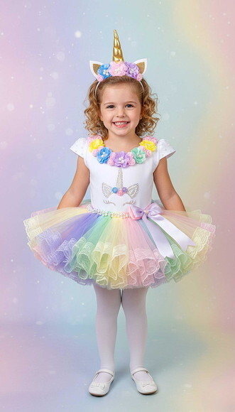 Look/fantasia Unicórnio Luxo. Tamanho 1 ou 2 Anos.