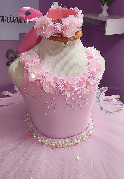 Look/figurino bailarina Luxo. Tamanho 3 até 6 Anos