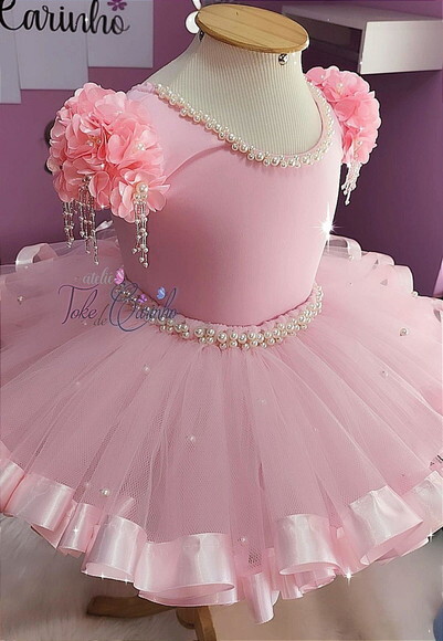 Look/figurino bailarina. Veste Tamanho 1 até 3 Anos. .
