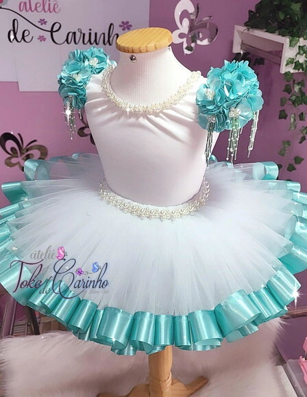 Look/figurino Bailarina/daminha. Tamanho 8 ou 10.
