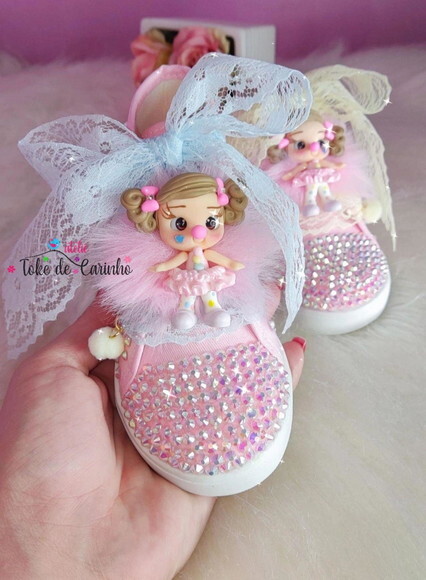 Tênis Infantil Personalizado circo Rosa