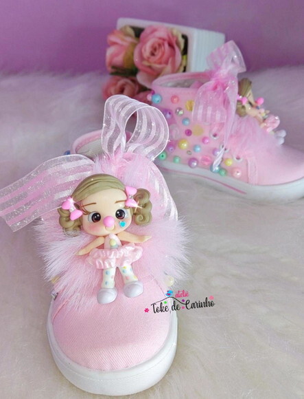 Tênis Infantil Personalizado circo Rosa