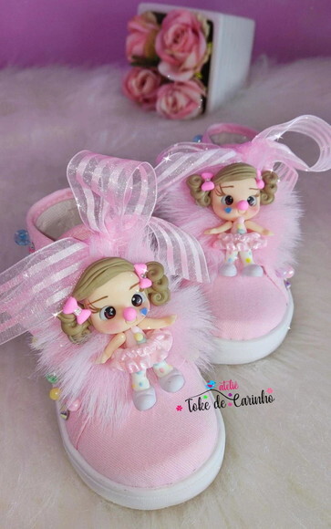 Tênis Infantil Personalizado circo Rosa