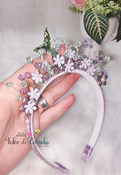 Tiara Coroa Luxo Sereia.