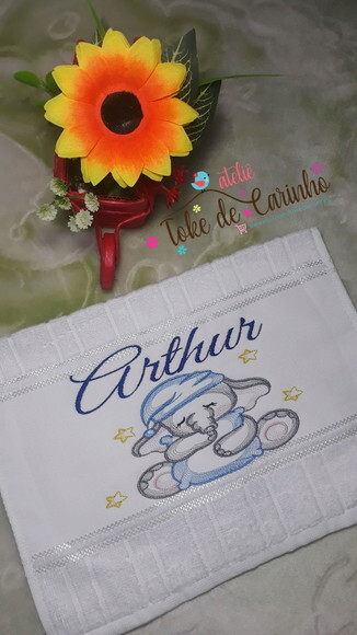 Toalha de boca Personalizada Bordada.