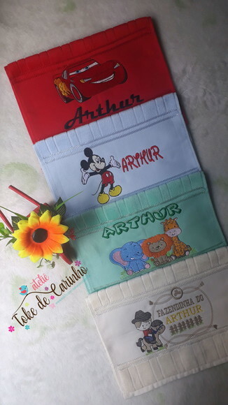 Toalha de boca Personalizada Bordada.