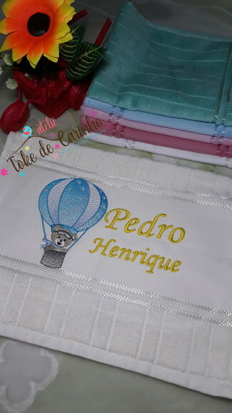 Toalhinha Escolar Personalizada Bordada.
