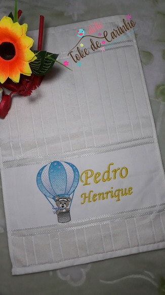 Toalhinha Escolar Personalizada Bordada.