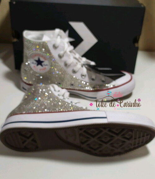 *all Star Personalizado em Cristais. Tamanho 34 ao 40.
