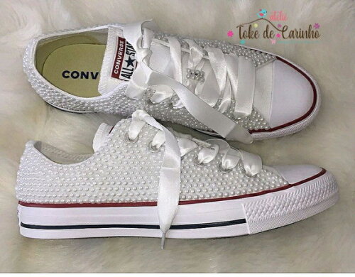 *all Star Personalizado em Pérolas. Tamanho 34 ao 40.