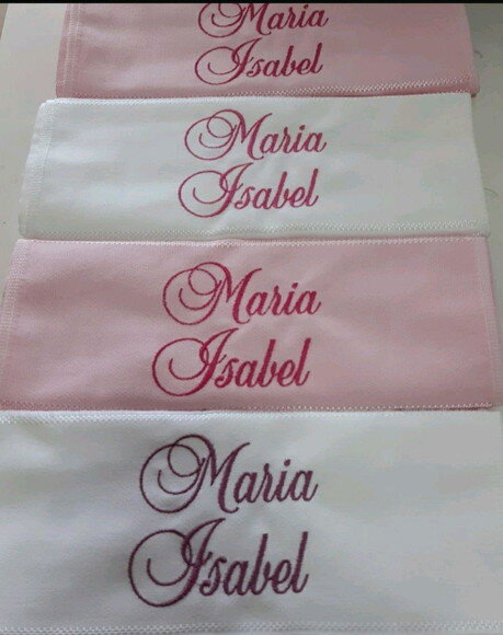 *Kit 5 Toalhinhas Escolar Bordada com Nome.