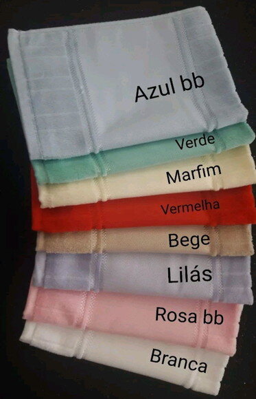 *Kit 5 Toalhinhas Escolar Bordada com Nome.