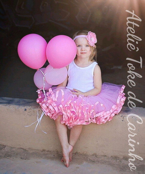 *Saia tutu Luxo Ensaio Fotográfico. Tamanho 1 até 4 anos.