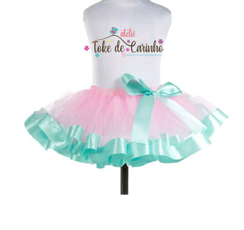 *Saia tutu Luxo "Ensaio Fotográfico". Tamanho 1 até 4 anos.