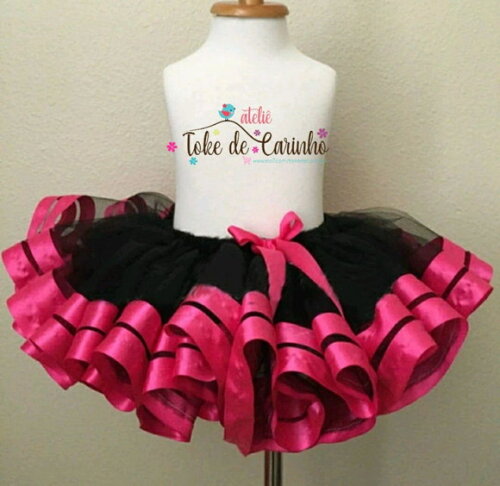 *Saia tutu Luxo "Ensaio Fotográfico". Tamanho 1 até 4 anos.