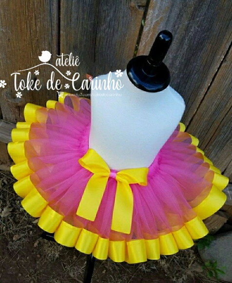*Saia tutu Luxo "Ensaio Fotográfico". Tamanho 1 até 4 anos.