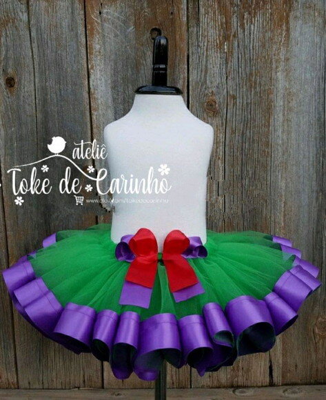 *Saia tutu Luxo "Ensaio Fotográfico". Tamanho 1 até 4 anos.