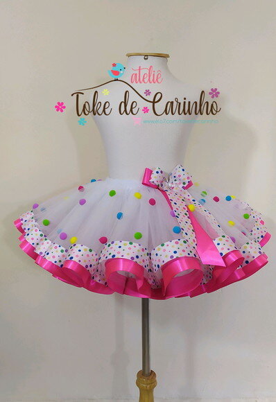 *Saia tutu Luxo "Ensaio Fotográfico". Tamanho 1 até 4 anos.