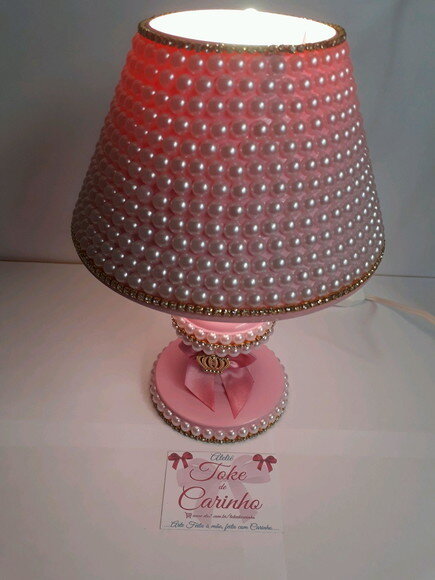 Abajur de bebê Pérolas Luxo.