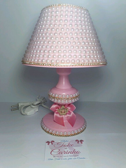 Abajur de bebê Pérolas Luxo.