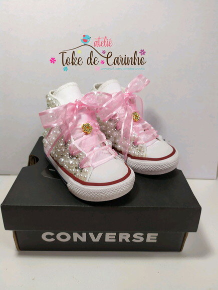 All Star Cano Alto Infantil Personalizado. Tamanho 18 ao 25.