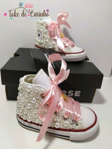 All Star Cano Alto Infantil Personalizado. Tamanho 18 ao 25.