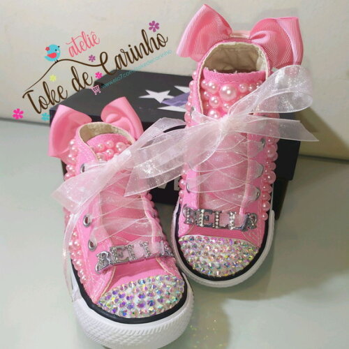 All Star Cano Alto Infantil Personalizado. Tamanho 26 ao 33.