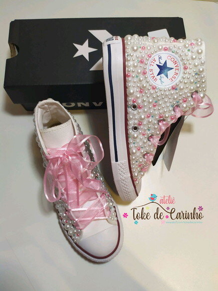 All Star Cano Alto Infantil Personalizado. Tamanho 26 ao 33.