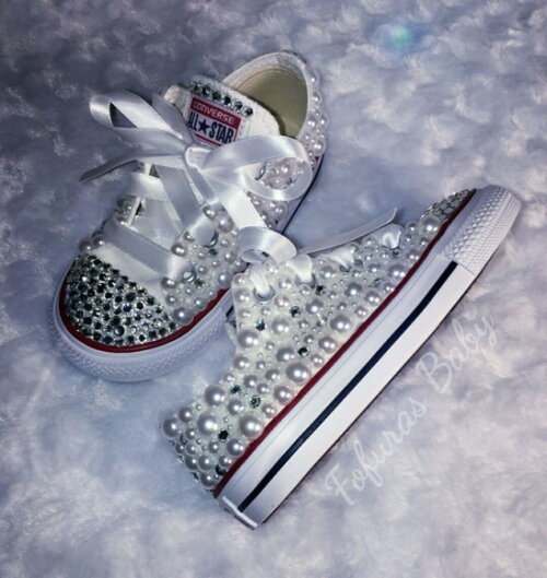 All Star Infantil Luxo Pérolas e Cristais.tamanho 26 ao 32