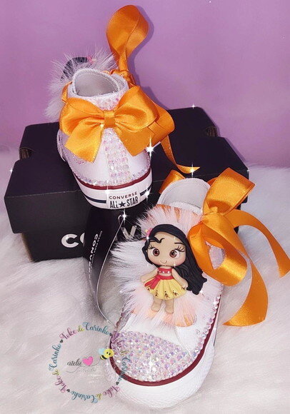 All Star Personalizado moana. Tamanho 18 ao 25.