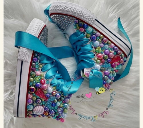 All Star Personalizado sereia. Tam 18 ao 25