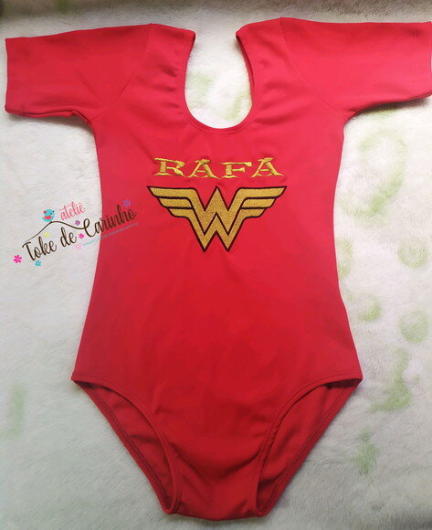 Body Personalizado Mulher Maravilha.