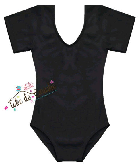 Collant Ballet Preto. Tamanho 1 ao 14