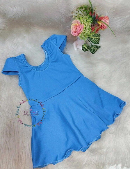 Collant Ballet com Saia Acoplada manga Princesa.