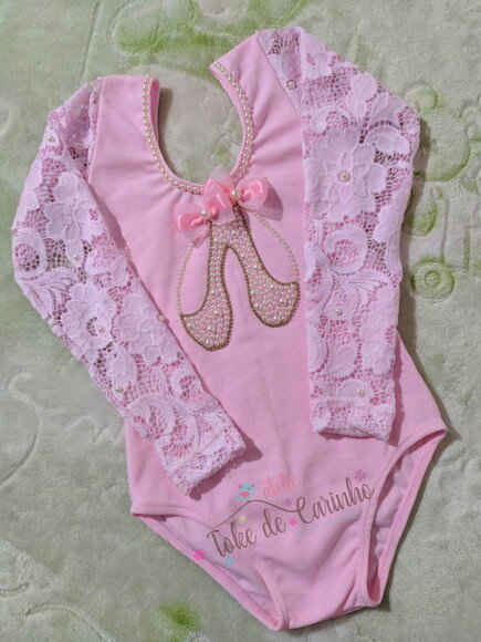 Collant/body Bailarina. Tamanho 1 ao 6.