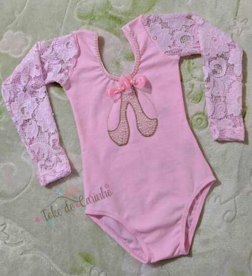 Collant/body Bailarina. Tamanho 1 ao 6.