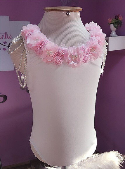 Collant/body Bailarina. Tamanho 8 ao 14 Anos.
